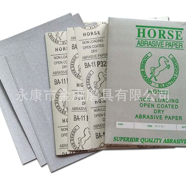 Latex paper White Horse dry h sanding paper dry sand sandpaper woodworking latex furniture paint abrasive abrasive coating