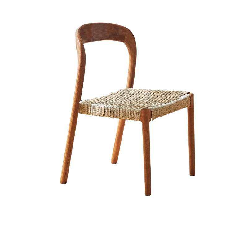 实木餐椅家用客厅餐厅阳台靠背凳绳编咖啡民宿复古中古藤编椅子,淘宝优惠券,粉丝福利购,淘宝优惠卷