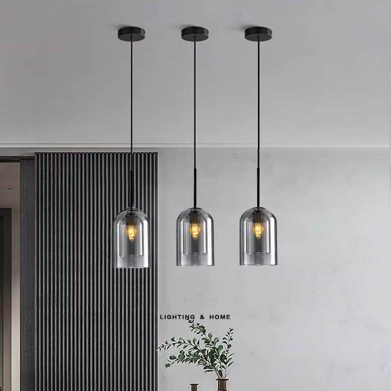 北欧现代简约餐厅玻璃小吊灯卧室床头吊线灯具吧台饭厅餐桌三头灯,淘宝优惠券,粉丝福利购,淘宝优惠卷