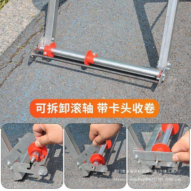 新款农用卷管器手摇落地式水带收卷器灌溉收管放管100米不拆接头 - 图0