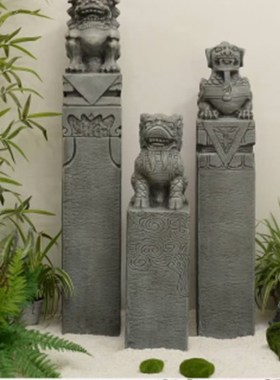 室内景观造景水景观流水摆u件循环水新中式庭院茶室迎客松仿真绿