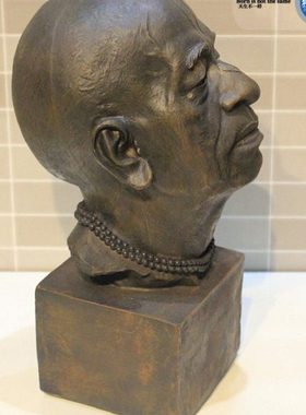 出口欧美摆件实拍超逼真波斯半身雕塑静物原创人物法老个性装饰品