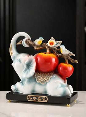 轻奢风大象一对创意家居玄关客厅简约现代高档装饰品电视柜摆件