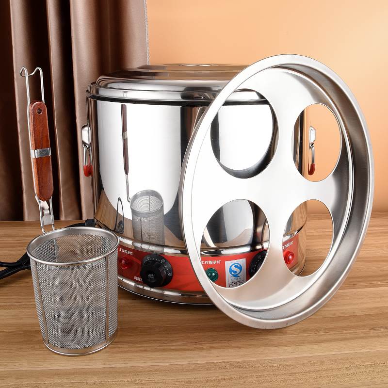 304不锈钢煮面炉商p用煮粥锅煮面桶锅蒸煮水饺熬汤粉炉麻辣烫电热 - 图2
