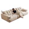 Flower bud sofa living room sofa down cloud chenille fabric sweet persimmon lily sofa