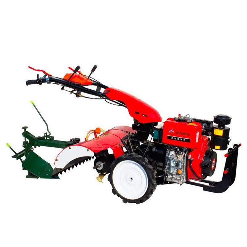 Manufacturer's discount for flood and drought dual-purpose rotary tiller, 188 diesel four-wheel drive tiller, multi-functional soil loosening tiller