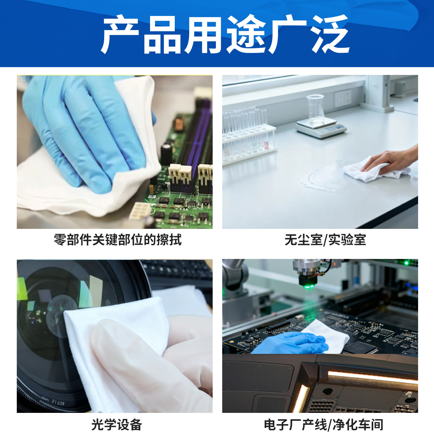 无尘布工业无尘擦拭布实验室超细防静电不掉毛手机镜头屏幕清洁布,淘宝优惠券,粉丝福利购,淘宝优惠卷