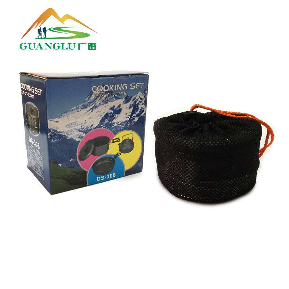 户外用品亚马逊野营套锅茶壶组合炊具多人带餐具多功能室外卡式炉,淘宝优惠券,粉丝福利购,淘宝优惠卷