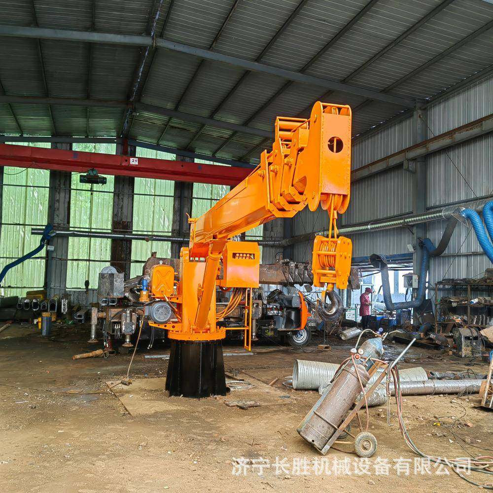 8吨小型船吊起重机海上作业船用吊机60度旋转甲板液压船吊,淘宝优惠券,粉丝福利购,淘宝优惠卷