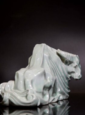 家居吉祥牛生礼品办公室桌肖原创雕塑摆件茶室面现代简约高端装饰