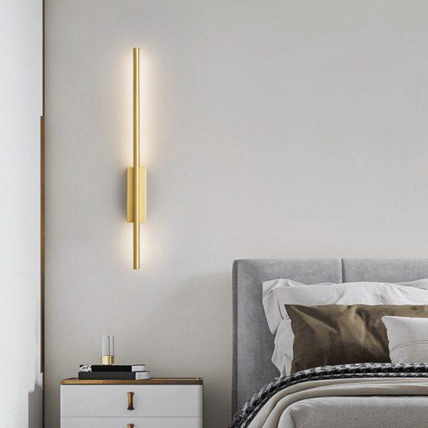 全铜壁灯轻奢客厅电视背景墙极简长条卧室床头灯走廊过道楼梯灯,淘宝优惠券,粉丝福利购,淘宝优惠卷