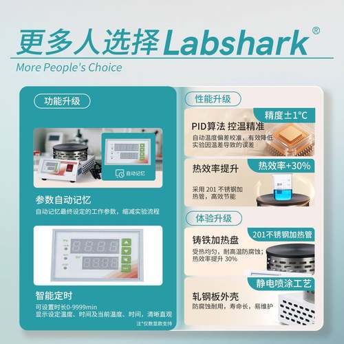 Labshark实验室封闭式电炉数显500W1000w1500w实验鱼电炉加热 - 图2