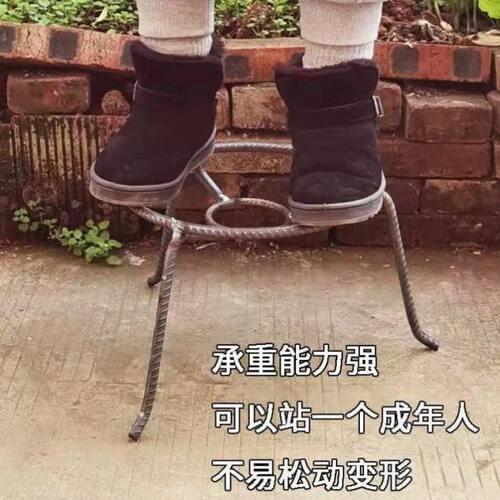 锅架架子柴火炉野外支架铁架炉生铁室外老式架传统三脚架灶三角锅 - 图2