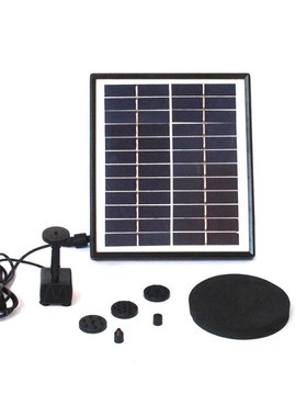 新款12V5W 太阳能喷泉 5w景观漂浮喷泉 花N园式景观流水太阳能喷