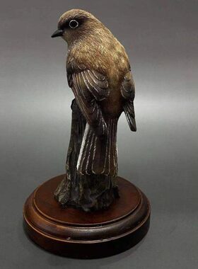摆件树脂工艺品鸟类麻鸟花园庭院摆件客厅装饰乔迁新居开业礼品