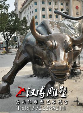 玻璃钢仿铜创意广场情景雕塑户外城市动物大型Q景观园林雕像定制