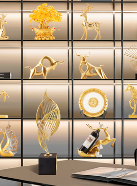 酒柜装饰品摆件高档网红客厅玄关电视柜办公室现T代简约轻奢工艺
