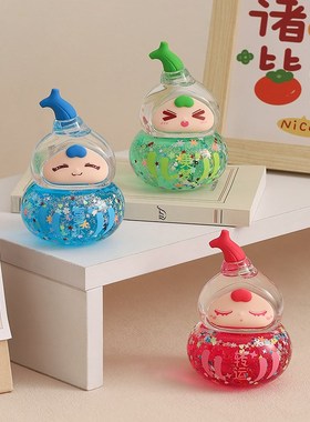 创意福禄流沙葫芦好运招财玄学桌面摆件J工位解压装饰品送女生礼