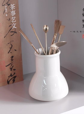 新中式轻奢高端摆件客厅办公室家居软装茶室博P古架书房书柜装饰