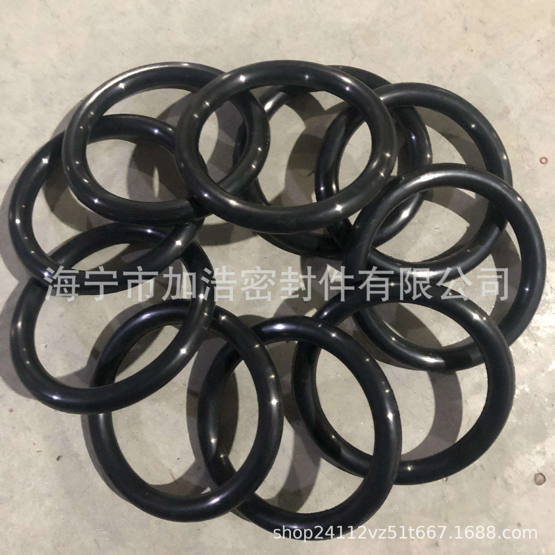 丁晴O型圈 5加仑 55加仑压盘 NBR线径22O型密封圈大型超粗 非标件 - 图1