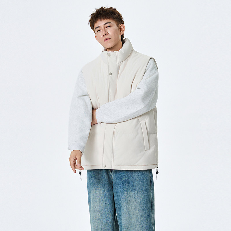 潮牌美式羽绒棉马甲男女新款大码网红坎肩背心百搭加厚外套宽松,淘宝优惠券,粉丝福利购,淘宝优惠卷