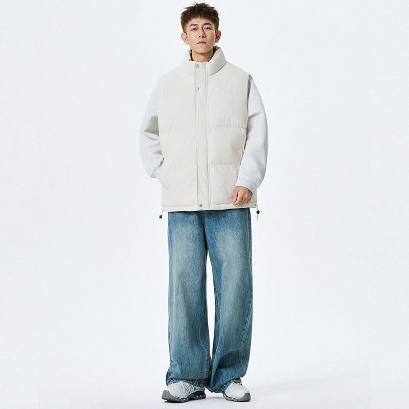 潮牌美式羽绒棉马甲男女新款大码网红坎肩背心百搭加厚外套宽松,淘宝优惠券,粉丝福利购,淘宝优惠卷