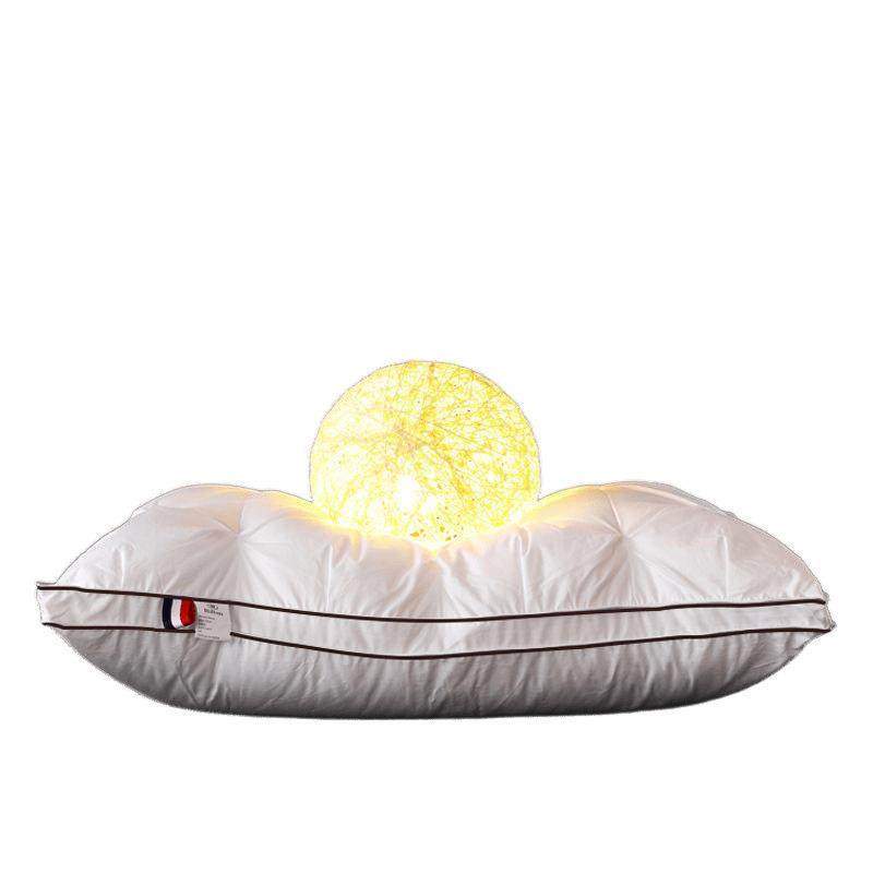 羽绒枕头白鹅绒丝枕芯五星级酒店枕头芯一对装高挡不塌超软,淘宝优惠券,粉丝福利购,淘宝优惠卷