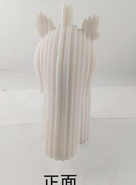 轻奢创意立体马头摆件客厅电视柜沙发拍摄酒店售楼处前台装饰品