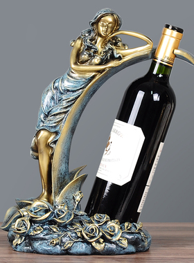 创意情侣天鹅红酒架n摆件欧式葡萄酒瓶架客厅桌餐酒柜装饰品礼物