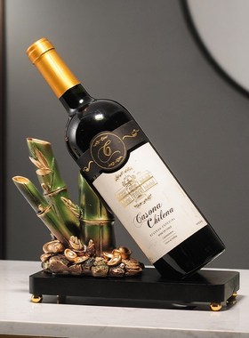 节节高升红c酒架摆件酒柜装饰品轻奢高档高级感客厅家居饰品餐边