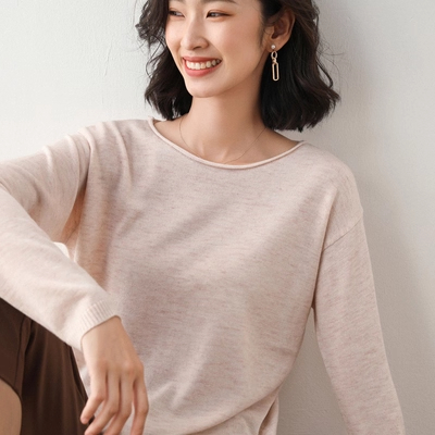 25年女V领宽松针织打底衫内搭上衣秋冬4