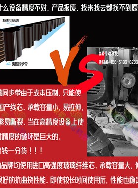 原厂互邦可孚 互帮电动轮椅车皮带轮椅齿形皮带HTD804-3M 配件