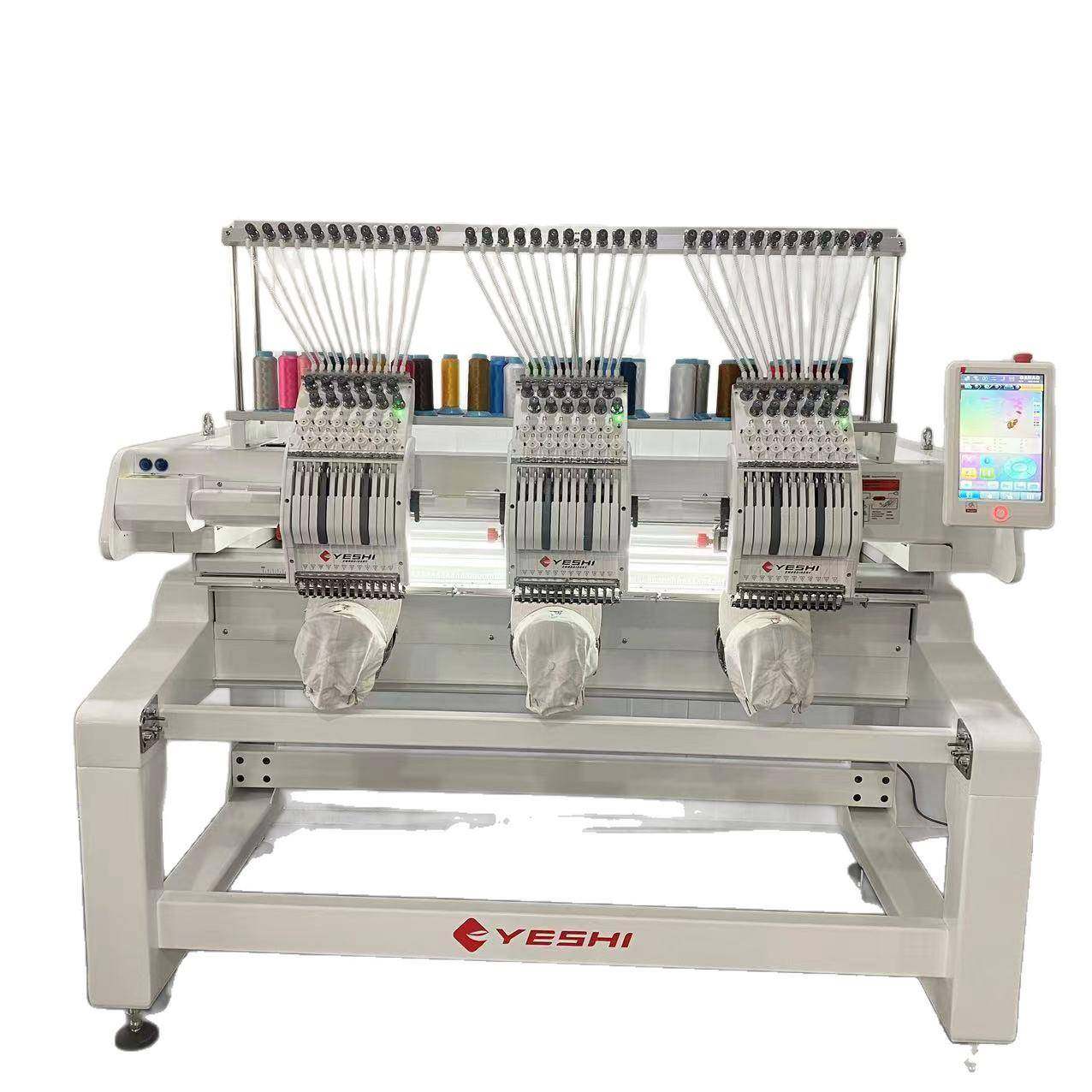 2025款叶氏三头绣花机新款12针成衣绣帽子裁片绣个人电脑绣花机,淘宝优惠券,粉丝福利购,淘宝优惠卷