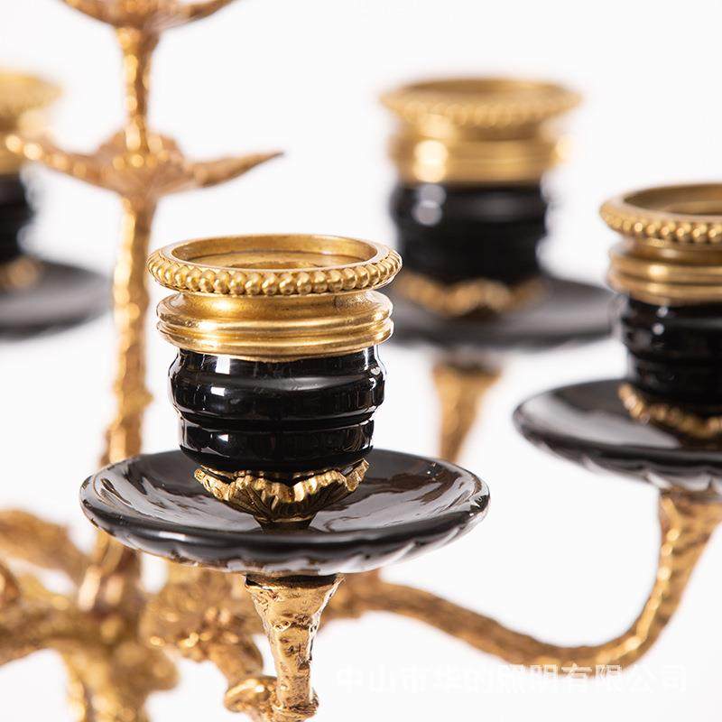 欧美式多头陶瓷铜配摆件客厅茶几玄关轻奢瓷烛台软装家居饰品摆设,淘宝优惠券,粉丝福利购,淘宝优惠卷