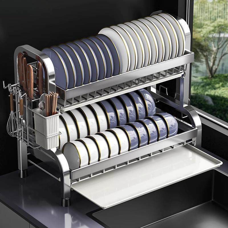 304不锈钢碗架厨房置物架碗盘收纳架多功能家用放碗碟筷沥水架子,淘宝优惠券,粉丝福利购,淘宝优惠卷