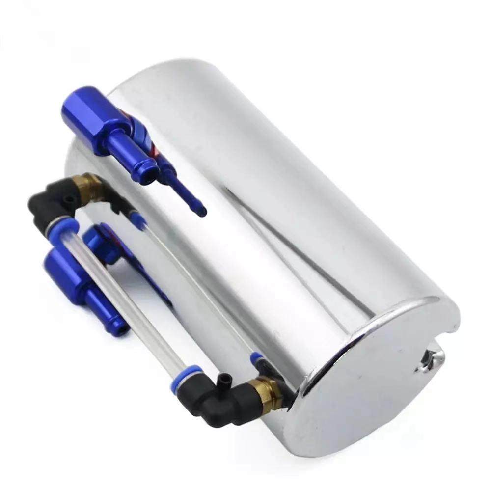 汽车改装配件通用水箱电镀铝合金冷却壶副水箱CUS油壶油发动机 - 图1