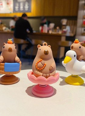 2024年新e款卡皮巴拉摇摇乐办公室桌面摆件家居装饰品创意汽车用