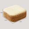 New straw woven small round tea table futon tatami stool bay window straw mat combination