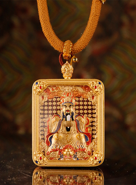 五台山新款九尾狐吊坠唐卡吊坠挂