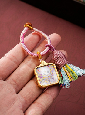 藏式纯手工编织包挂手捻彩色流苏