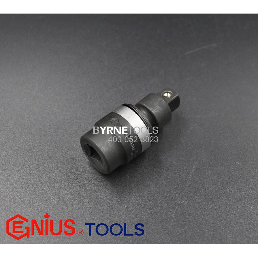 天赋GENIUS进口工具 3/8系列10mm气动万向接头套筒转换头700107 - 图0