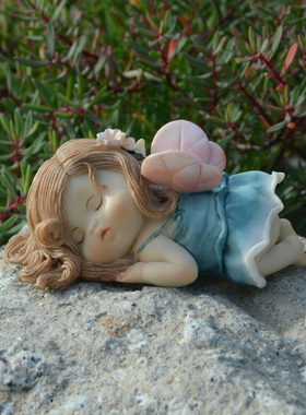 创意可爱精灵花仙子少女摆件公仔家居装饰M送女朋友爱人礼物情人