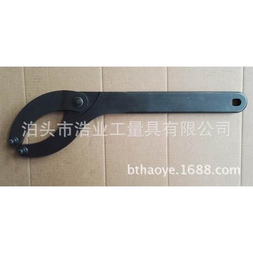 可调竖孔扳手18-40-80-125-200八字扳手AMF钩扳手铰接销子扳手 - 图0