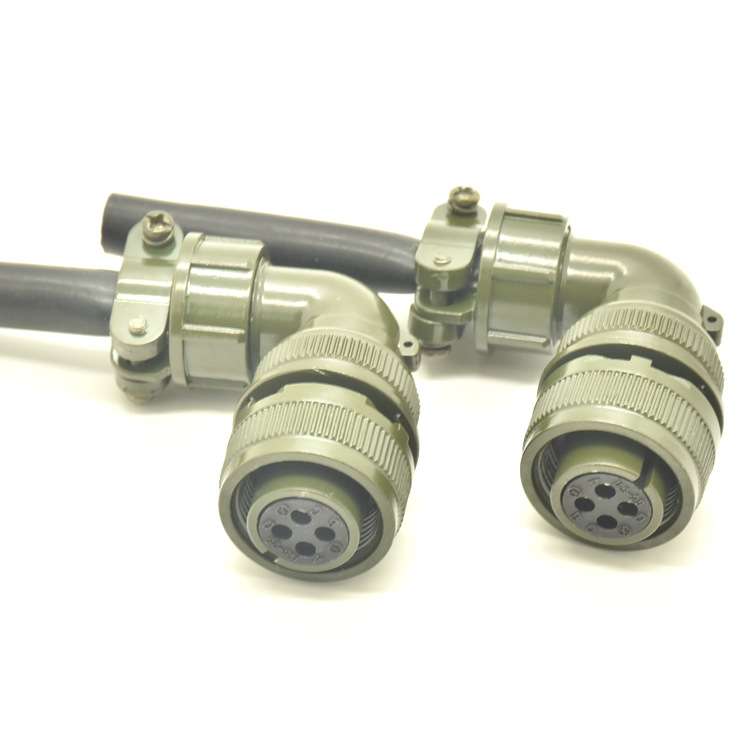 5015系列防水连接器直头MS3106A14S-2S弯头插头MS3108A14S-2S - 图3