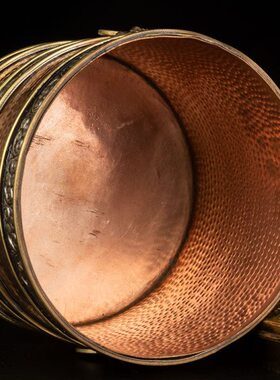 式特色摆件铜壶手工收藏藏茶室盒尼泊尔糌粑装饰工艺品民宿西藏