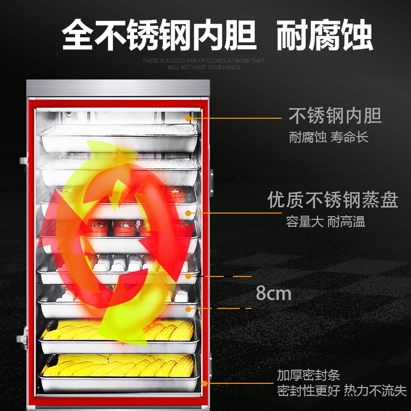 Platinum shield rice steaming cabinet commercial electric steamer electric v dual-purpose canteen rice steaming truck chassis rice buns fully automatic steaming