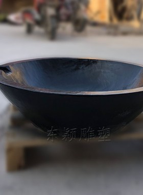 水钵石雕喷泉流水大理石庭院户外水景水池循环鱼缸摆件日式水钵盆