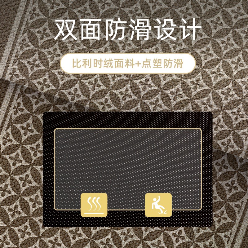 Kitchen floor mats are non-slip and oil-proof, wipeable and wash-free carpets, household E door entrance mats, waterproof special floor mats, no need to clean them.