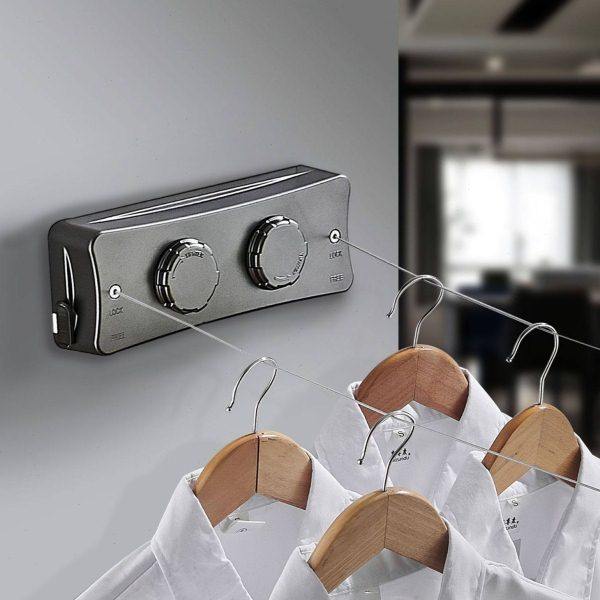 隐形晾衣绳阳台晾衣晒衣钢丝绳室内免打孔伸缩绳架晾衣神器晾衣绳,淘宝优惠券,粉丝福利购,淘宝优惠卷