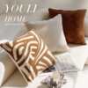 Cream-colored high-end retro style knotted pillowcase sofa bed brown bed waist pillow cushion core bay window